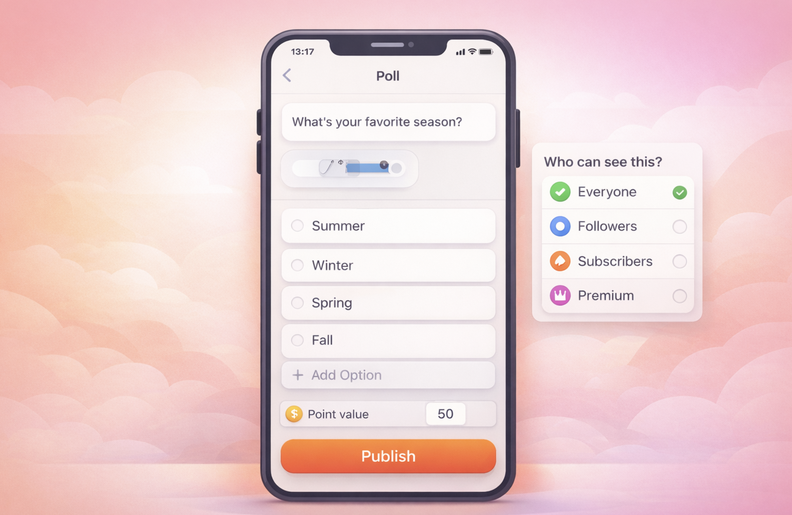 How to Create a Poll Post on Dizzy